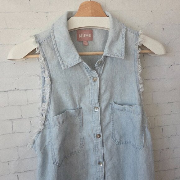 Show Me Your MuMu Sleeveless Light Blue Mini Dress - Picture 5 of 10